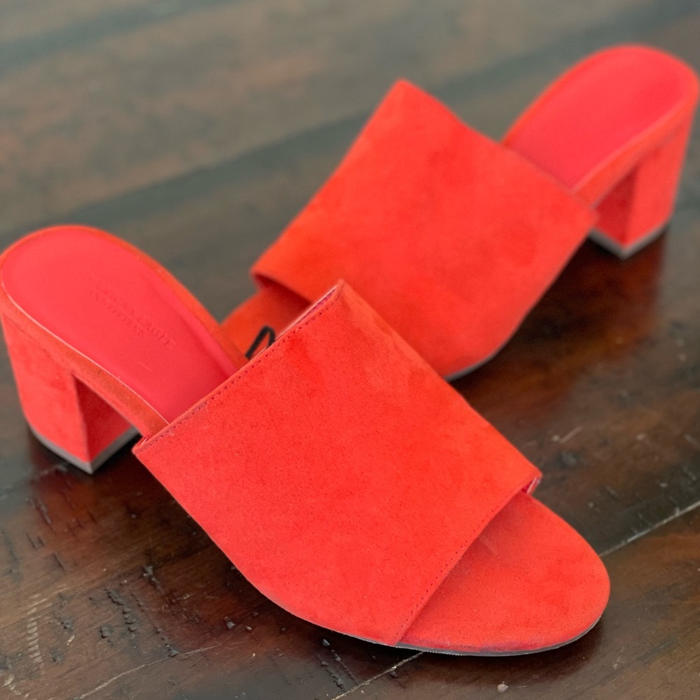 Fiery orange sandals